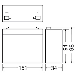 Batteria ricaricabile piombo 6V 7Ah compatta energia stabile per impianti elettrici