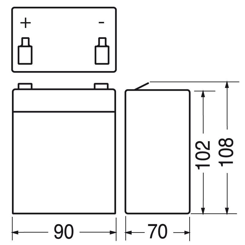Batteria ricaricabile piombo 12V 4,5Ah compatta per alimentazione elettrica stabile