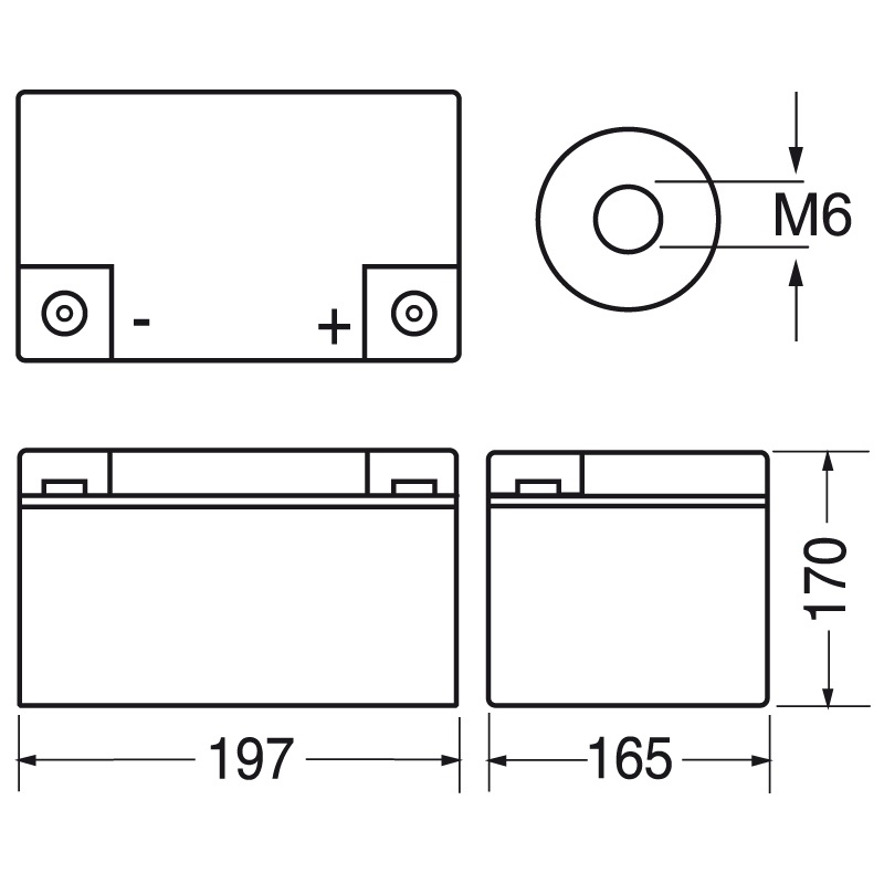 Batteria ricaricabile al piombo 12V 40Ah alta autonomia per applicazioni elettriche e dispositivi di emergenza