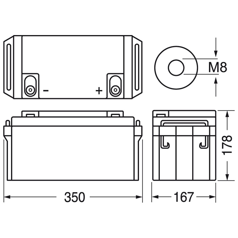 Batteria ricaricabile piombo 12V 70Ah capacità elevata per alimentazione stabile e duratura