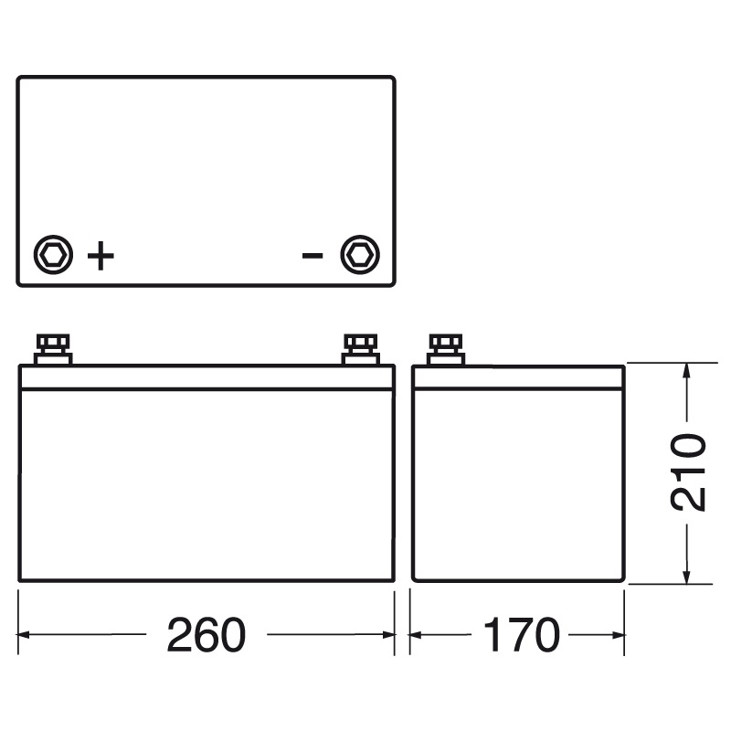 Batteria al piombo 12V 80Ah alta capacità per sistemi emergenza e uso industriale