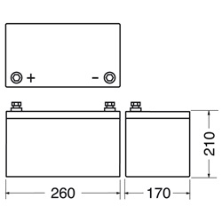 Batteria al piombo 12V 80Ah alta capacità per sistemi emergenza e uso industriale