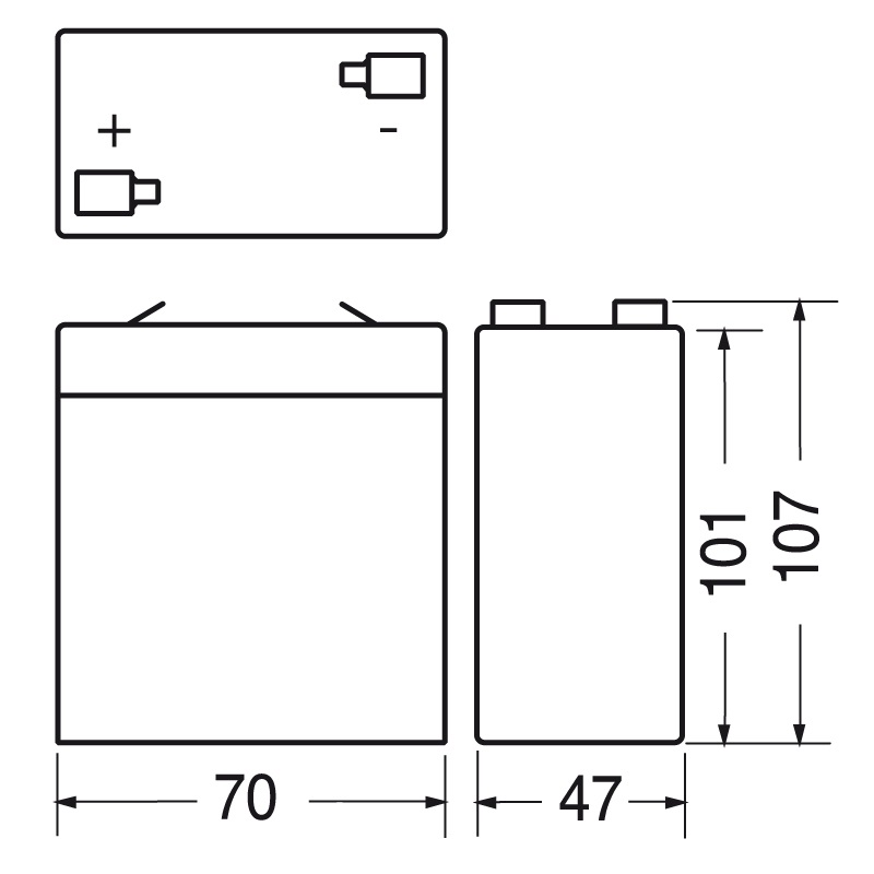 Batteria ricaricabile al piombo 6V 5Ah compatta per applicazioni elettriche affidabili