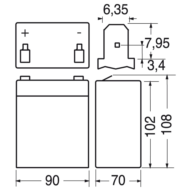 Batteria ricaricabile al piombo 12V 5Ah compatta per applicazioni elettriche affidabili e durature