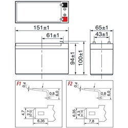Batteria ricaricabile al piombo 12V 7Ah alta affidabilità per applicazioni elettriche