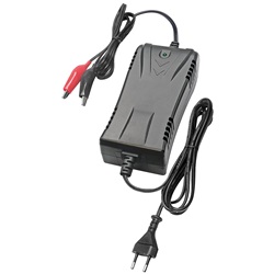 Caricabatterie compatto 12V 3Ah per batterie al piombo con tecnologia switch, protezione sovraccarichi, ideale per installazioni elettriche professionali