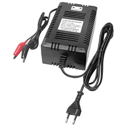 Caricabatterie batterie al piombo 24V 3A tecnologia switch compatto e robusto per uso industriale e commerciale