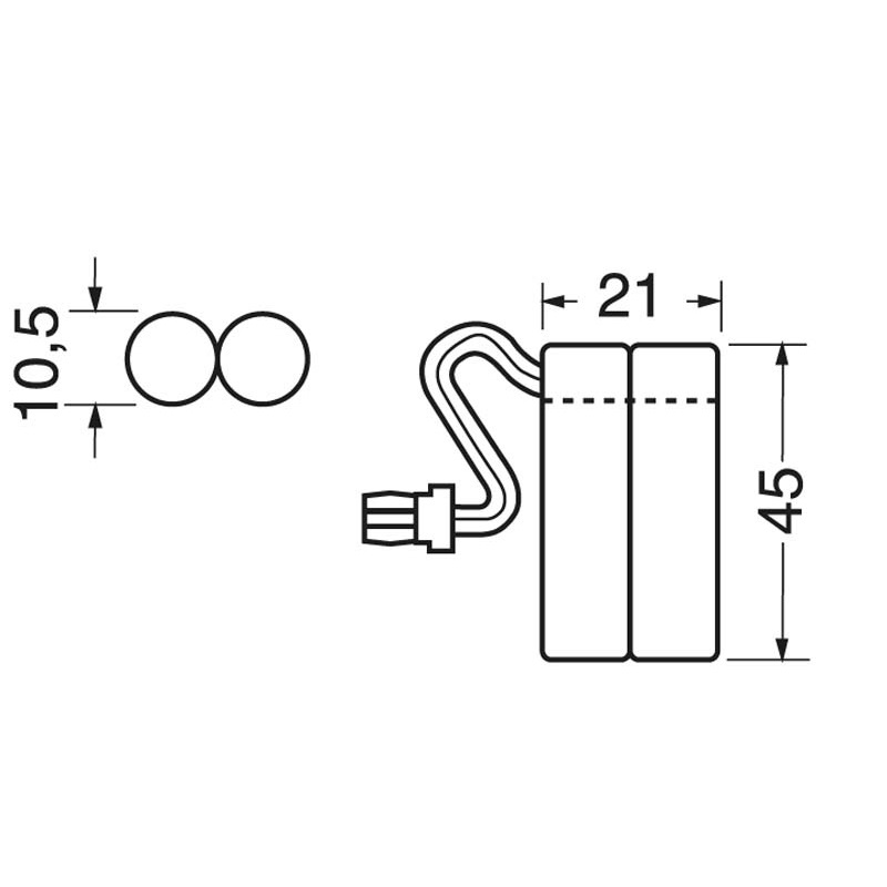 Batteria ricaricabile Ni-MH AAA 2,4V 800mAh lunga durata dispositivi elettrici