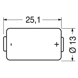 Pila litio 6V 160mAh compatta leggera per dispositivi elettronici affidabili