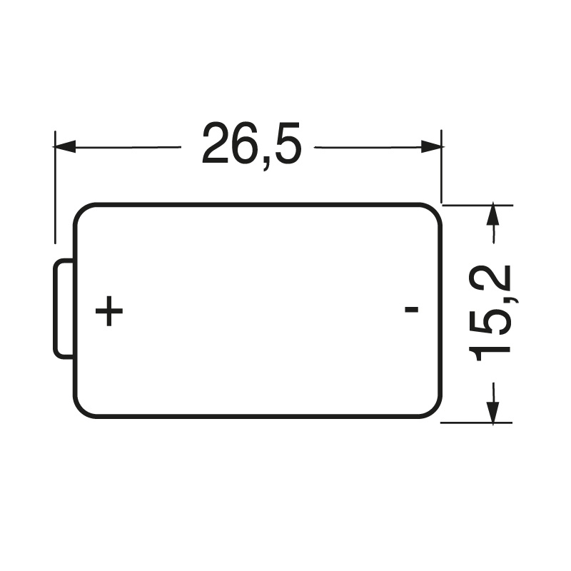 Pila litio 3V 900mAh CR2 compatta alta durata dispositivi elettronici portatili