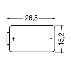Pila litio 3V 900mAh CR2 compatta alta durata dispositivi elettronici portatili