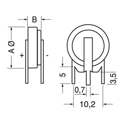 Pila litio CR2032 3V 210mAh alta durata per orologi telecomandi sensori