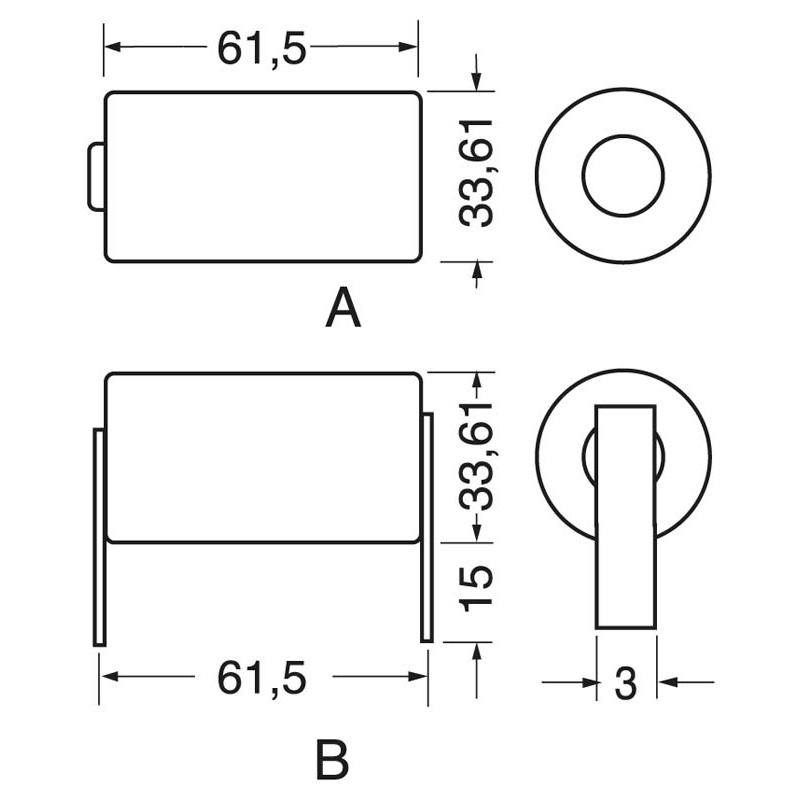 Pila litio SAFT D LS33600 3,6V alta capacità lunga durata uso industriale e professionale