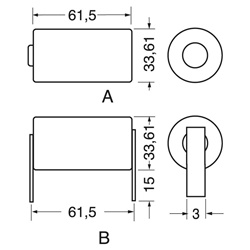 Batteria litio Saft LS33600CNR 3,6V alta durata prestazioni industriali elettroniche