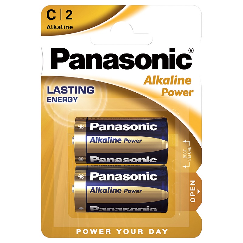 Pila alcalina Panasonic tipo C lunga durata energia stabile per dispositivi elettrici