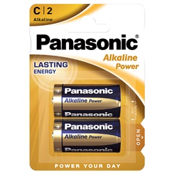 Pila alcalina Panasonic tipo C lunga durata energia stabile per dispositivi elettrici
