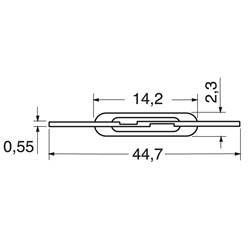 Ampolla Reed compatta 1 contatto 10W per applicazioni elettriche precise e affidabili