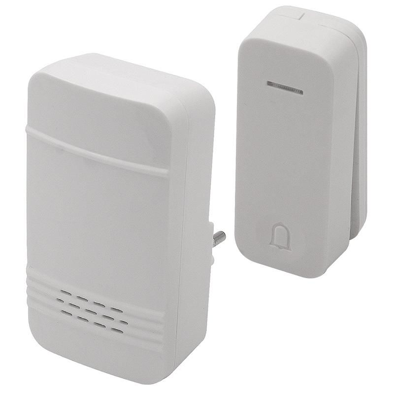 Campanello senza fili 32 melodie cinetic wireless portata 32m residenziale commerciale design compatto bianco facile installazione