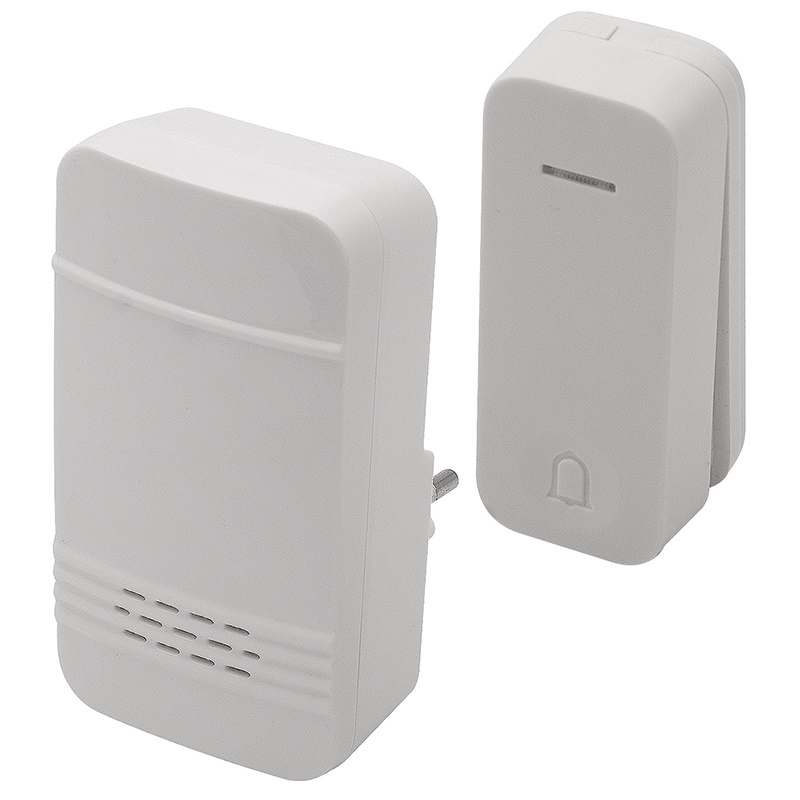 Campanello senza fili 32 melodie cinetic wireless portata 32m residenziale commerciale design compatto bianco facile installazione