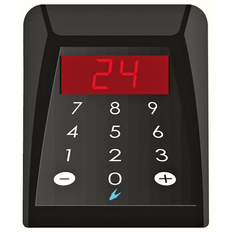 Console numerica da banco 2 cifre display LED rosso controllo elettrico compatto robusto