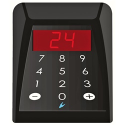 Console numerica da banco 2 cifre display LED rosso controllo elettrico compatto robusto