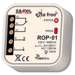 Ricevitore wireless singolo canale ExTA Free controllo remoto apparecchi elettrici domotica
