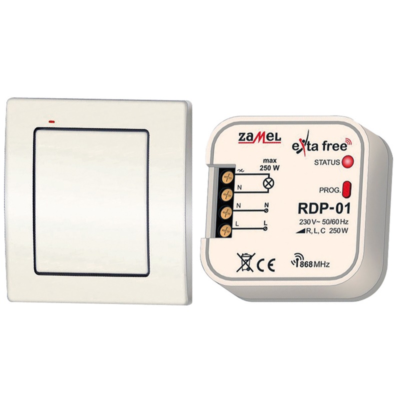 Kit controllo illuminazione con dimmer integrato design compatto per ambienti residenziali e commerciali