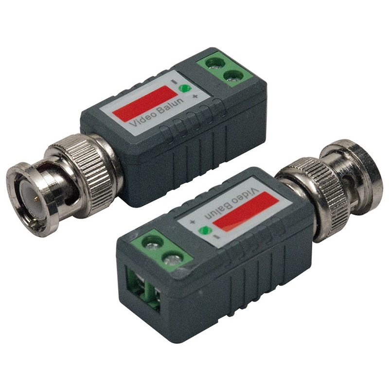 Balun passivo videosorveglianza trasmissione segnale stabile cavi coassiali twisted pair installazione professionale
