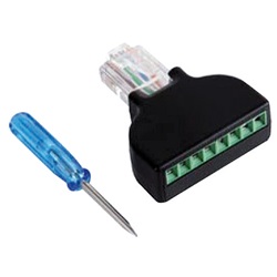 Spina RJ45 8 pin con morsetto, connessioni rapide e affidabili per impianti rete e cablaggio strutturato