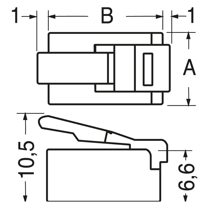 Spina modulare 4 poli F.C.C. 76-617 alta qualità per installazioni elettriche professionali