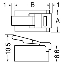 Spina modulare 4 poli F.C.C. 76-617 alta qualità per installazioni elettriche professionali