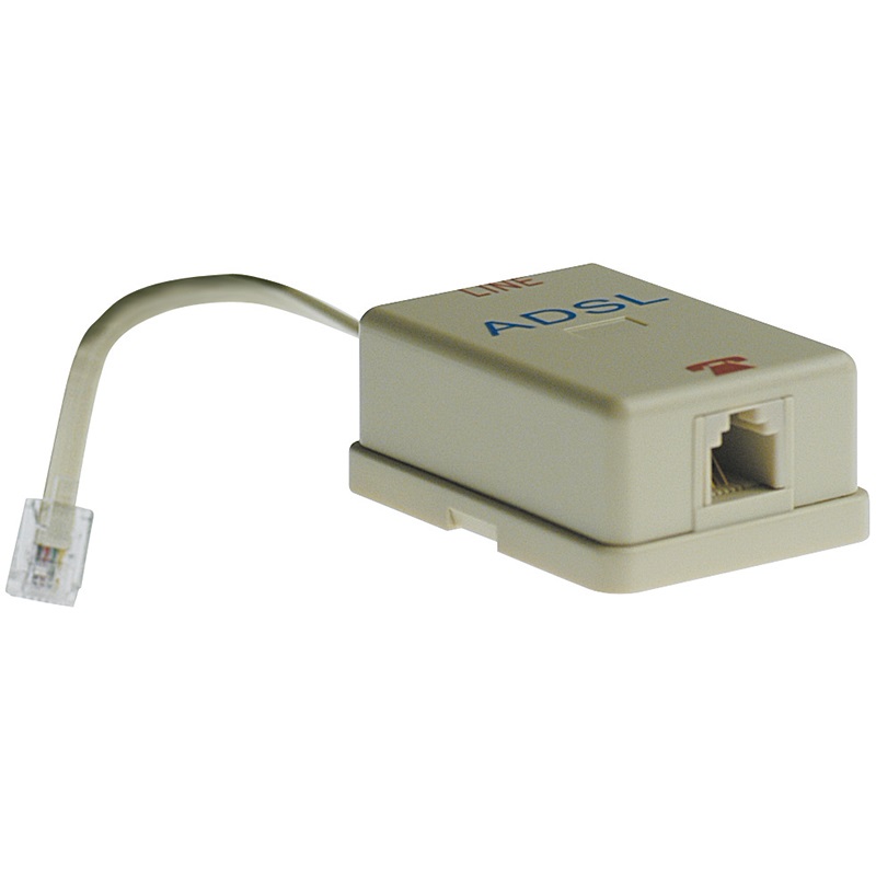 Filtro linea ADSL spina 6P-4C compatto riduzione interferenze connessione stabile
