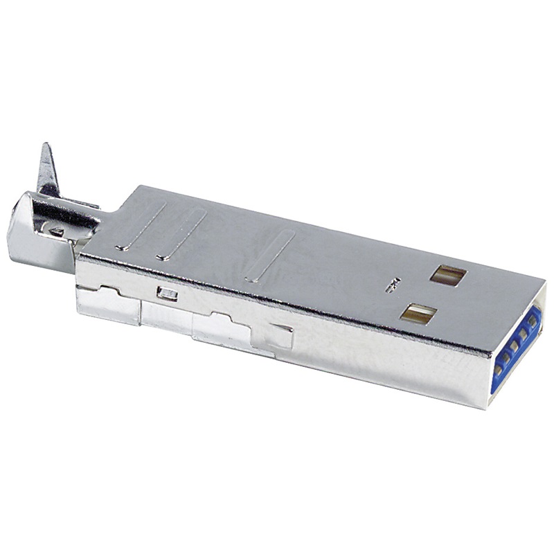 Spina USB 3.0 tipo A schermata alta velocità protezione interferenze applicazioni elettriche e informatiche