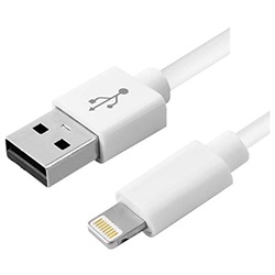Cavo USB Apple Lightning certificato MFi ricarica rapida trasmissione dati efficiente uso domestico e professionale