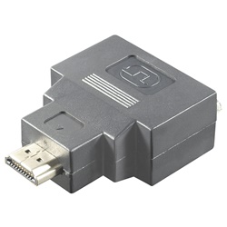 Adattatore connessione DVI-D femmina HDMI maschio compatto resistente per segnali video digitali uso elettrico multimediale