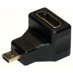Adattatore Micro HDMI maschio a HDMI femmina 90° per connessioni compatte e alta definizione