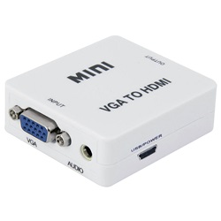 Converter VGA audio HDMI compatto alta qualità per integrazione audiovisiva professionale e domestica