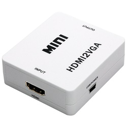 Converter HDMI VGA audio integrato compatto per collegamento dispositivi moderni a monitor analogici uso professionale e domestico