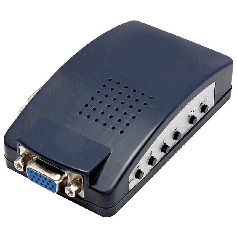 Convertitore VGA a AV compatto plug-and-play per integrazione sistemi audiovisivi tradizionali e moderni