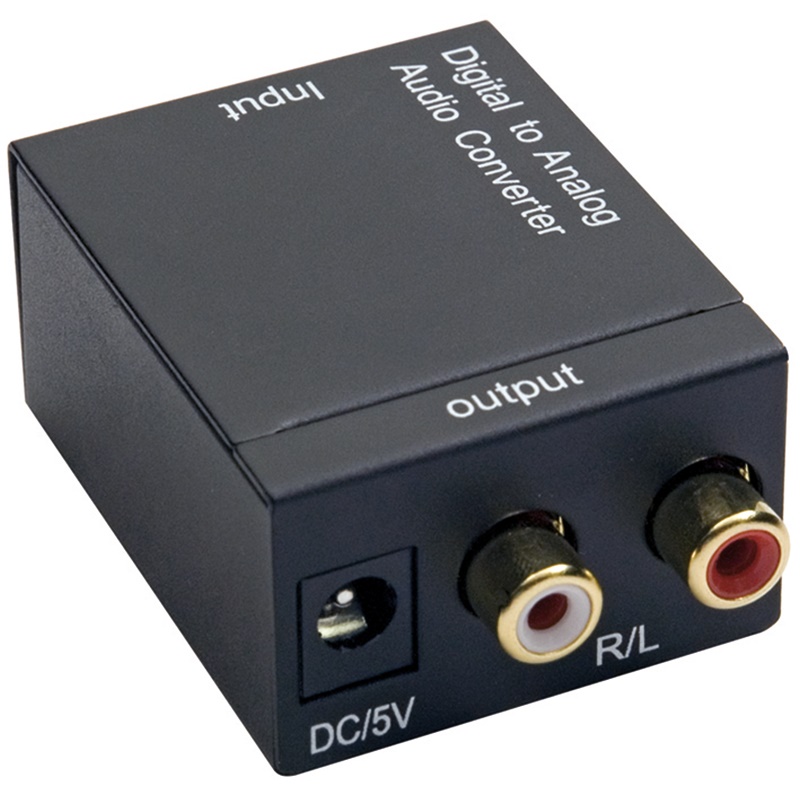 Convertitore audio coassiale digitale a doppio RCA stereo compatto per impianti domestici e professionali