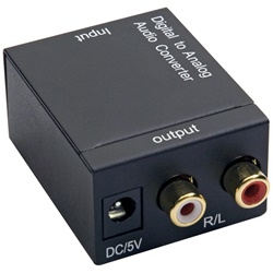 Convertitore audio coassiale digitale a doppio RCA stereo compatto per impianti domestici e professionali