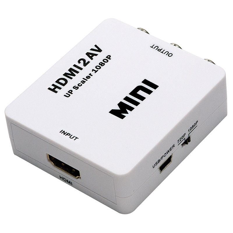 Converter HDMI a RCA compatto resistente per trasmissione stabile segnali video audio ambienti domestici e professionali