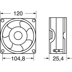 FP-108M/DC12 S1BW componente elettrico compatto 12V DC per installazioni professionali e residenziali