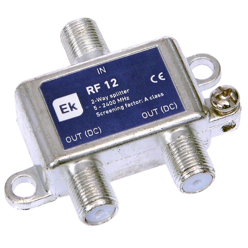 Partitore segnale RF 4 uscite connettori F alta qualità per impianti antenna TV
