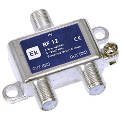 Partitore segnale RF 4 uscite connettori F alta qualità per impianti antenna TV