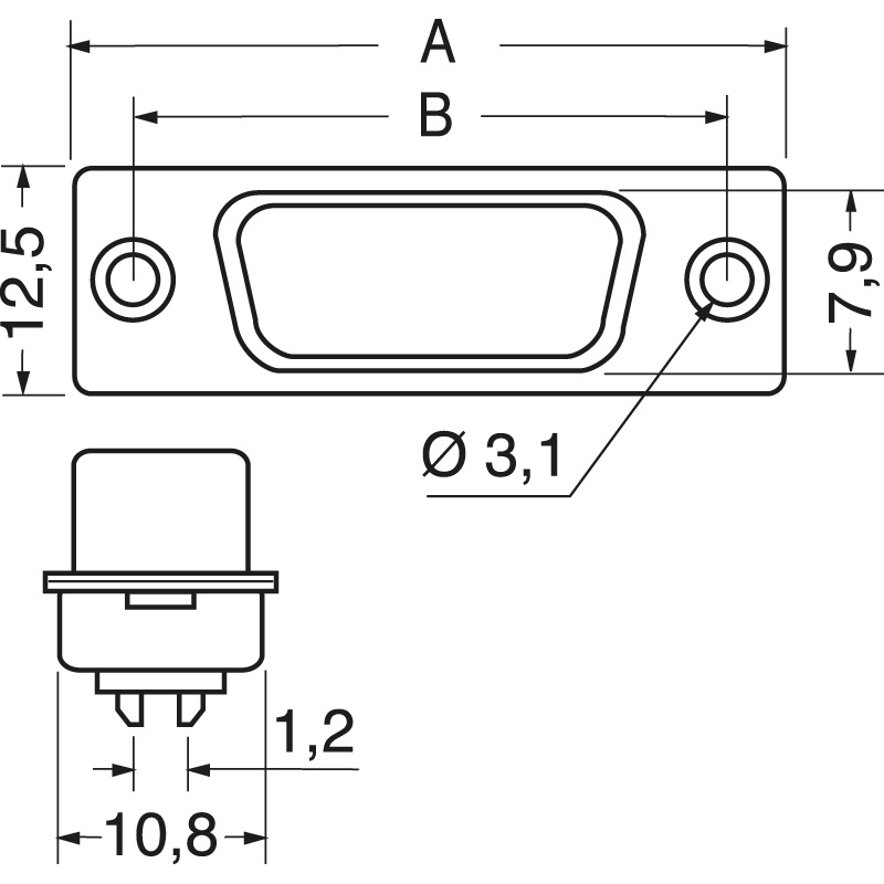 Connettore femmina Amplimite 9V materiali resistenti connessioni elettriche sicure ed efficienti per elettronica ed elettrotecnica