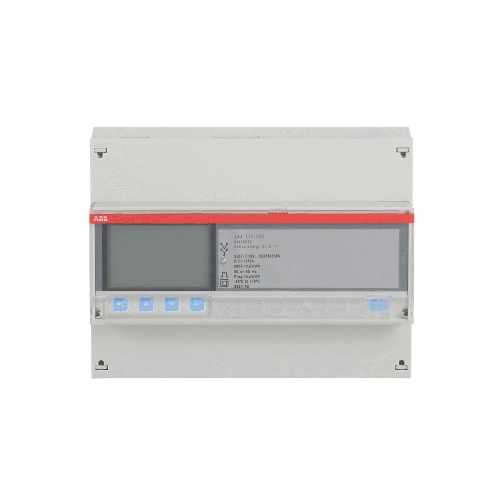 Contatore energia elettrica trifase 3 fili 1A display retroilluminato per industria e commercio