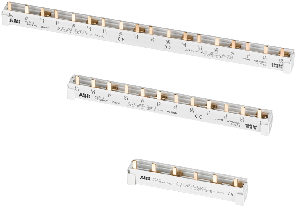 Barretta elettrica 3 poli 39 moduli per quadri distribuzione elettrica professionale