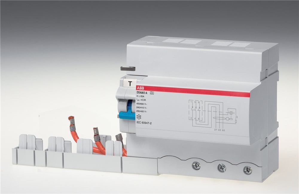 Blocco differenziale DDA803AS-63/1 3P 63A 1000mA Tipo A protezione guasti a terra