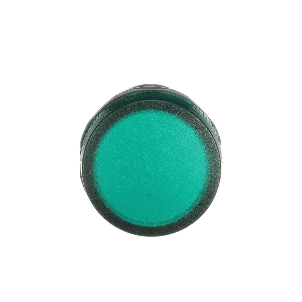 Spia LED verde compatta 24V CA/CC per segnalazione industriale
